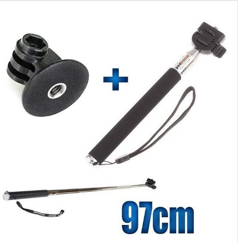 Bastão De Mão Retratil Monopod TriPod Para Gopro Go Pro Cel