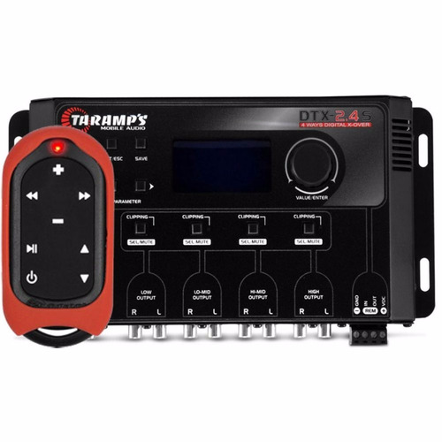 Crossover Taramps Dtx 2.4s Digital 4 Vias Lcd + Controle