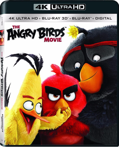 4k Ultra Hd + Blu-ray The Angry Birds Movie / 3d + 2d + 4k