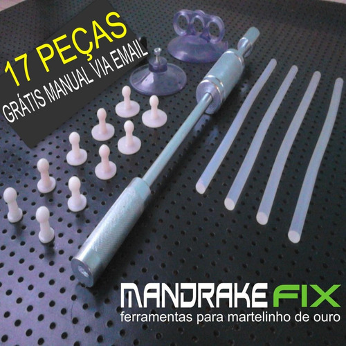 Kit Repuxadeira Martelinho Ouro Com Ventosas,cola ,aplicador