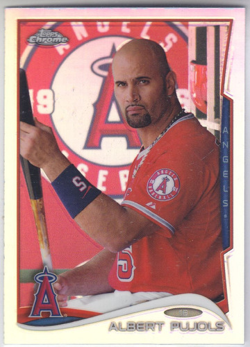 2014 Topps Chrome Refractor Albert Pujols 1b Angels