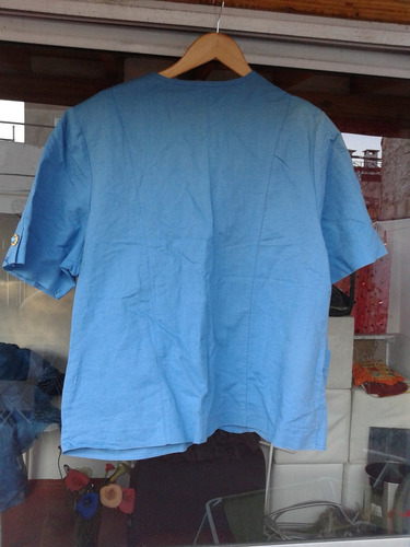Saco De Gabardina Color Turquesa