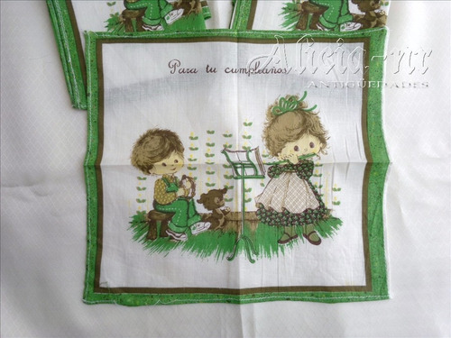 Pañuelo Infantil Felíz Cumpleaños - Retro Original - Nuevo