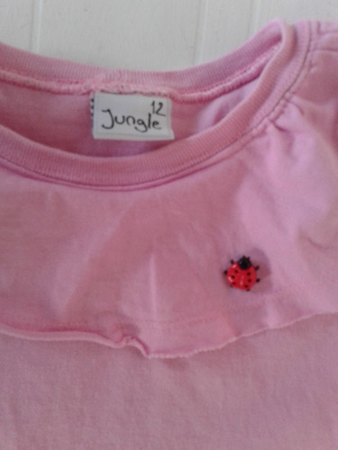 Musculosa Rosa Talle 12 Jungle Con Vaquita San Antonio