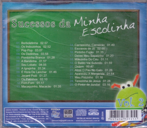 Cd Minha Escolinha - Sucessos Da Minha Escolinha