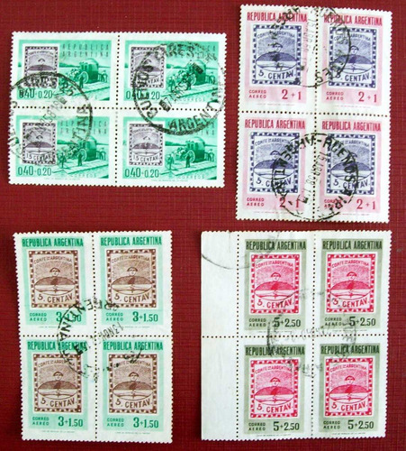Argentina - Lote 4 Bloques X 4 Eficon Usados L3815