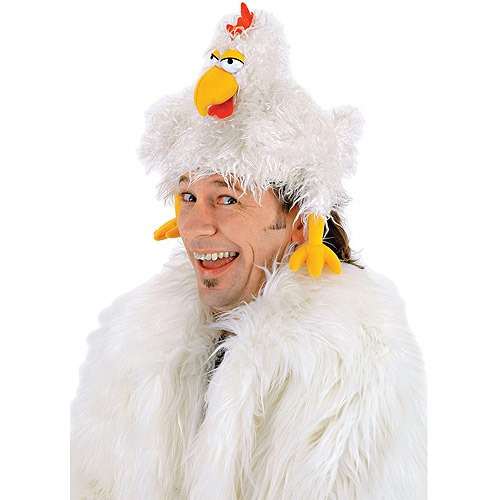 Gorro De Gallina Accesorio De Disfraz Para Adultos Halloween