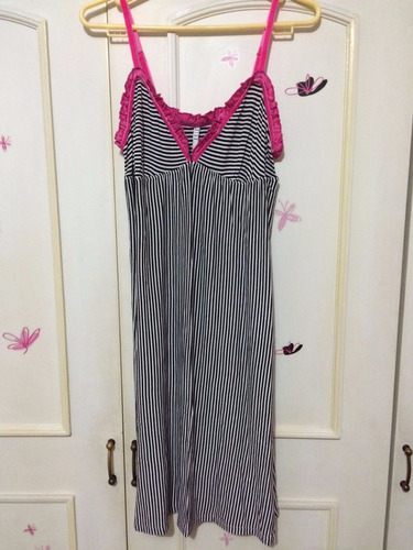 Pijama Mujer Lencería Verano Rayas Talla S M Nueva! Algodón