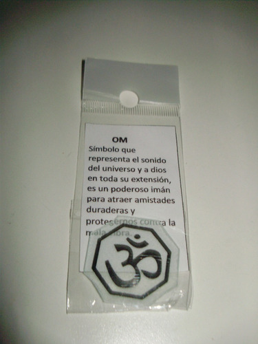 Par De Amuletos De Vidrio Octagonal Fengshui, Om Y Yin Yang