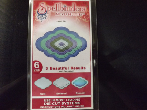 Scrapbook Spellbinders Nestabilities Etiquetas Six  S4-230