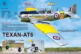 Planta T6  Detalhada Topflyte At-6 Texan - 91 Glow - 20cc 