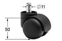 Imagen 4 de 4 de Ruedas Para Sillas Sillones Ejecutivos Giratorias (5 Ruedas)