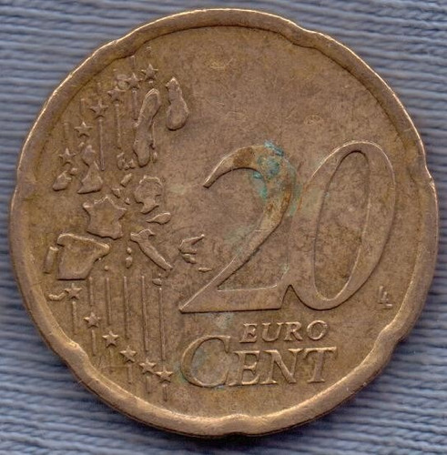 Imagen 2 de 2 de Irlanda 20 Cent Euro 2002 * Arpa *