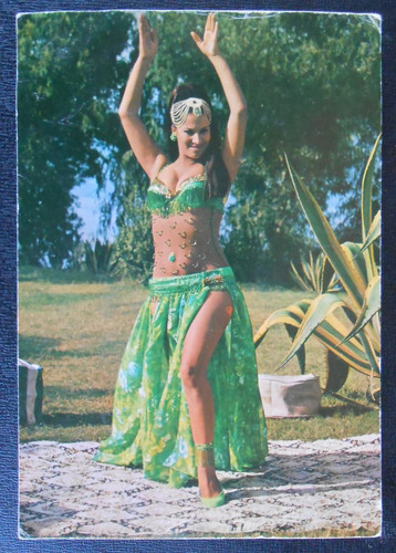 Postal Marruecos Bailarina Dec. 70.