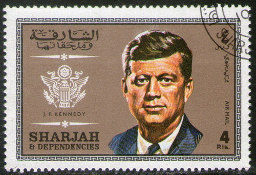 Sharjah Sello Aéreo Usado John F. Kennedy Año 1969