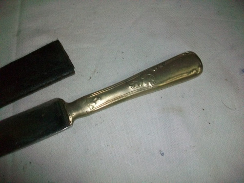 Cuchillo Inoxidable Frances-cabo De Alpaca -vaina De Cuero