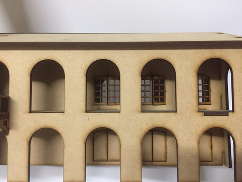 Imagen 6 de 7 de Maqueta Cabildo De Mayo Fibrofacil 3mm Unico Souvenirs