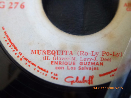 Vinilo Single De Enrique Guzman -- Muñequita ( R120