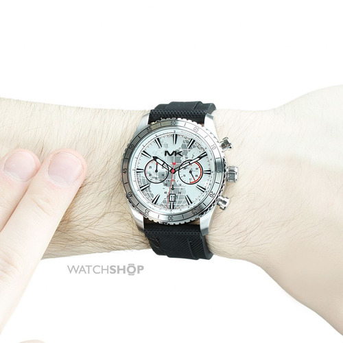 Relógio Michael Kors Mk8353 Richardson Orig Silver Silicon
