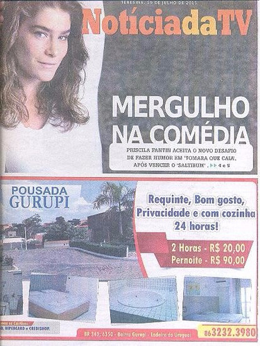 Jornal Noticia: Priscila Fantin / Daniele Valente / Tozzi
