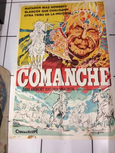 Cartel Afiche O Poster Original De Cine Comanche
