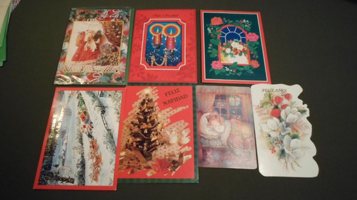 Lote De 18 Tarjetas Navideñas