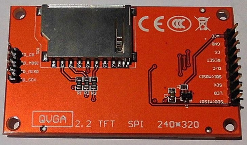 Pantalla Color 2,4 Control Spi, Ili9341 Tft Comp Arduino