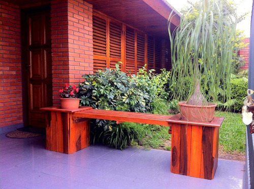 Muebles Para Jardin/exterior/madera Dura-maceteros Lustrados
