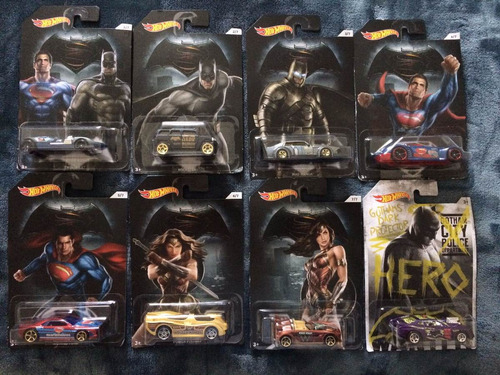 Hot Wheels Batman Vs Superman Coleccion Completa De 8 