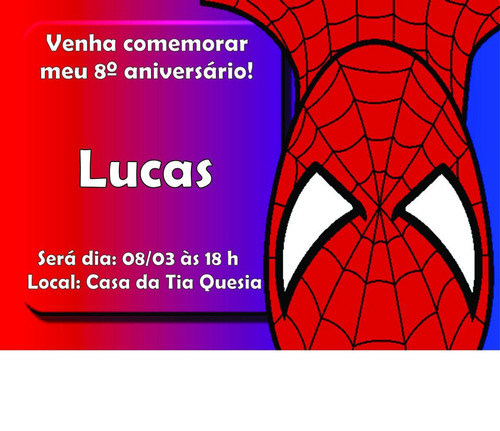50 Convites Personalizados Com Envelopes Brancos + Etiquetas