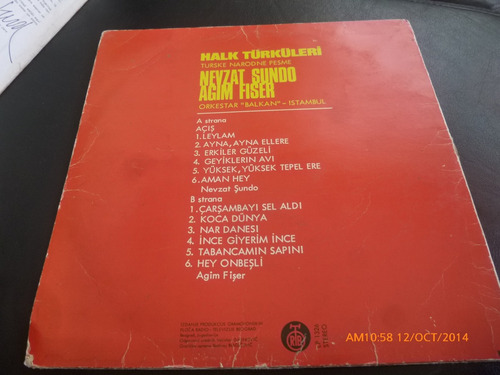 Vinilo Lp Halk Turluleri Turske Narodne (xx209 (Usado)