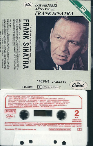 Frank Sinatra Los Mejores Años Vol.3 Capitol Cassette