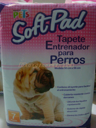 Tapete Entrenador 7pzs Para Baño Softpad Cachorro Fancy Pets