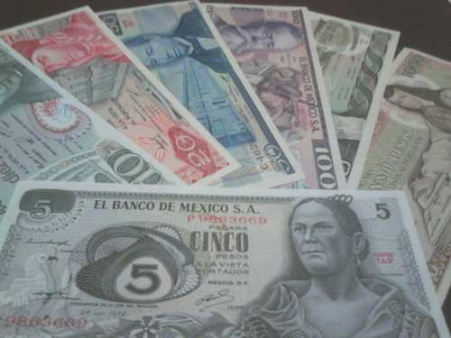 Coleccion De 7 Billetes  Mexicanos Sin Circular!!!