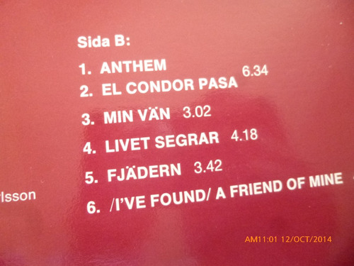 Vinilo Lp Lovsangen -- Tecken (xx902 (Usado)