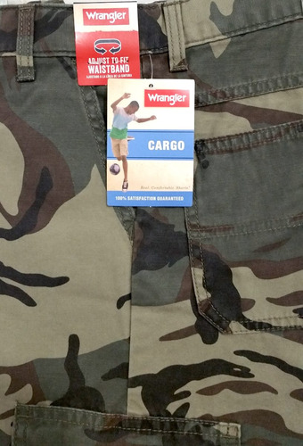 Wrangler Camuflaje Short Cargo Para Boys 100% Original