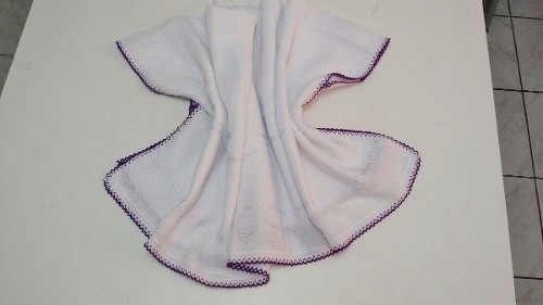 Imagem 3 de 3 de Fralda Mabber Com Crochet 80x80 - Pintar E Bordar - C/3