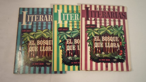 Lote 3 Revistas Selecciones Literarias El Bosque Que Llora