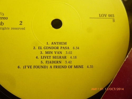 Vinilo Lp Lovsangen -- Tecken (xx902 (Usado)