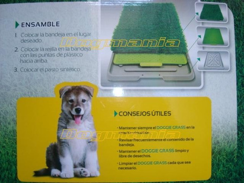 Tapete Entrenador Doggie Grass 68x43 Chico Pasto Sintetico
