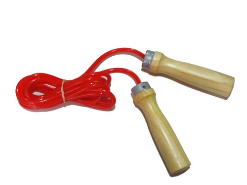 Cuerda Para Saltar Deportiva Mango De Madera