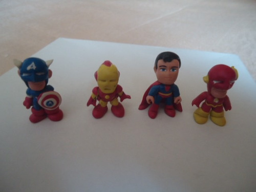 4 Figuras Marvel Dc Re Superman Iron Man