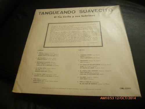Vinilo Lp El Tio Cirilo Y Sus Sobrinos Tanguendo Suav(u291
