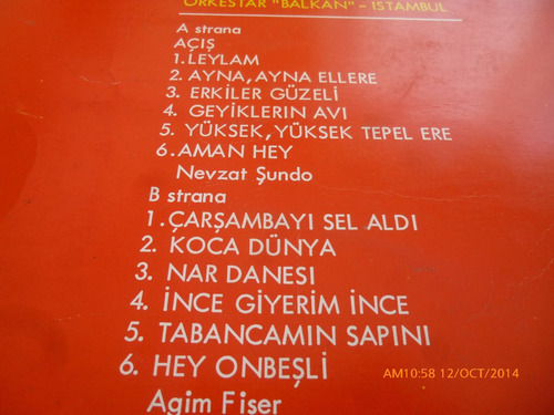 Vinilo Lp Halk Turluleri Turske Narodne (xx209 (Usado)