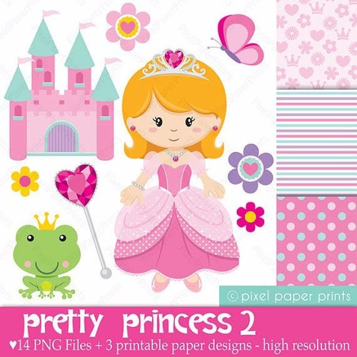 Kit Imprimible Princesas Imagenes Clipart Cod 13