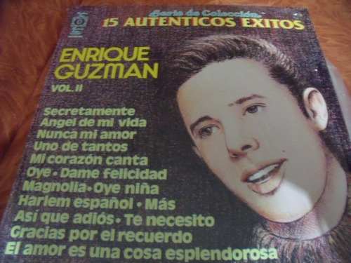 Lp Enrique Guzman 15 Exitos Vol 2, Seminuevo,