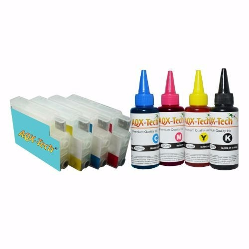 Cartuchos Recargables Aqx Para Hp 8620 8600 + 400ml Tinta