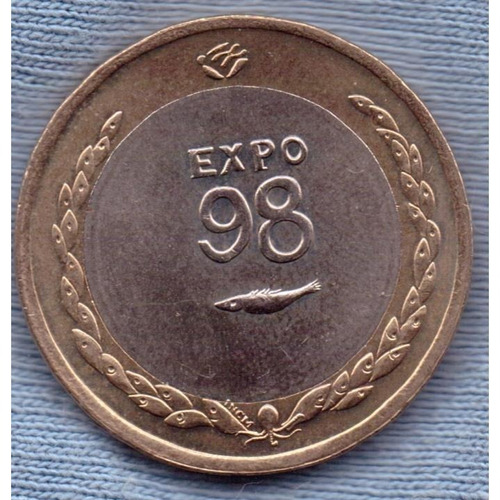 Portugal 200 Escudos 1998 Bimetalica * Expo De Los Oceanos *