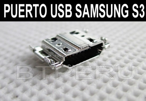 Conector Puerto Carga Micro Usb Samsung S3 I9300 I747 Zocalo