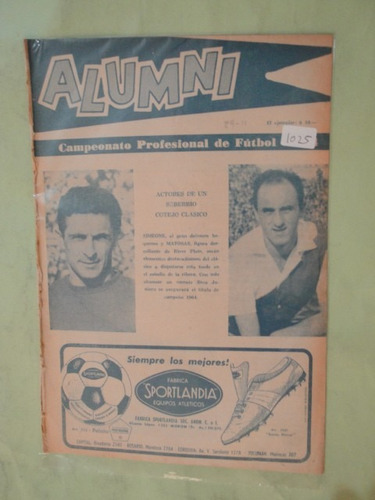 Revista Alumni 1025 Boca Juniors River Plate Atlanta